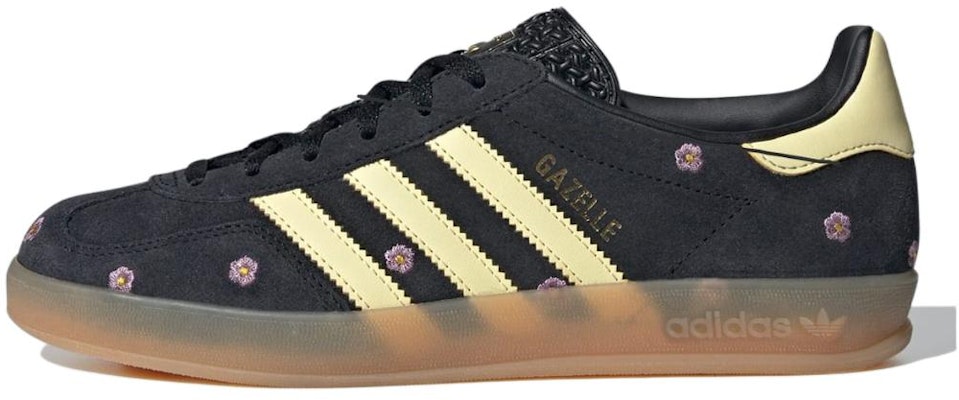 (Women) adidas Gazelle Indoor 'Black Floral Embroidery' IF4490 Buy (Women) adidas Gazelle Indoor 'Black Floral Embroidery' IF4490