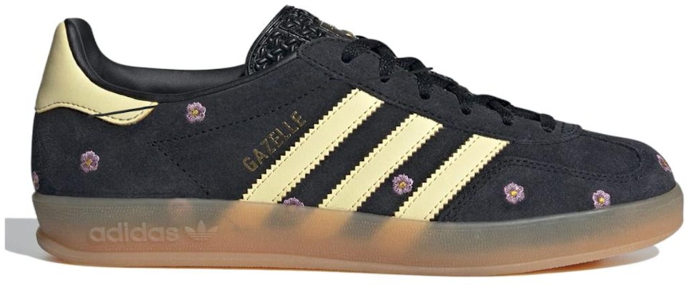 (Women) adidas Gazelle Indoor 'Black Floral Embroidery' IF4490 Order (Women) adidas Gazelle Indoor 'Black Floral Embroidery' IF4490