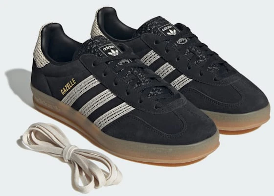 (W) adidas Gazelle Indoor ''Zwart Wonder Wit Gum'' JI2755 2