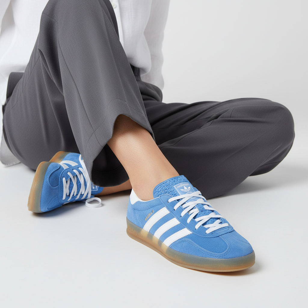 Order (W) adidas Gazelle Indoor 'Biru Fusion Gum' HQ8717