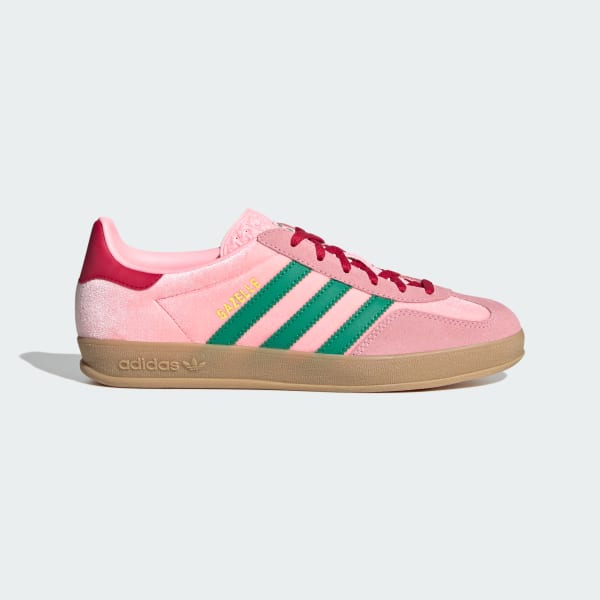 (Women) adidas Gazelle Indoor 'Glow Pink Court Green' JI2713