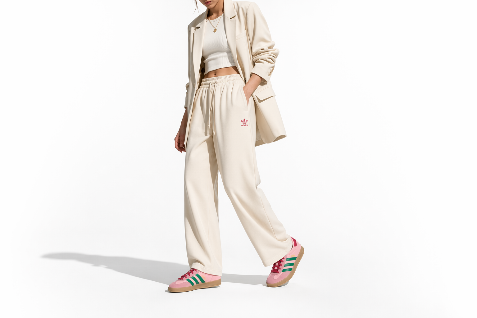Order (W) adidas Gazelle Indoor ''Rose Glow et Vert Court'' JI2713