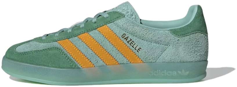 愛迪達 Originals GAZELLE INDOOR 絨面革 時尚百搭 防滑耐磨 輕便 低筒 板鞋 女款 綠色 Buy 愛迪達 Originals GAZELLE INDOOR 絨面革 時尚百搭 防滑耐磨 輕便 低筒 板鞋 女款 綠色