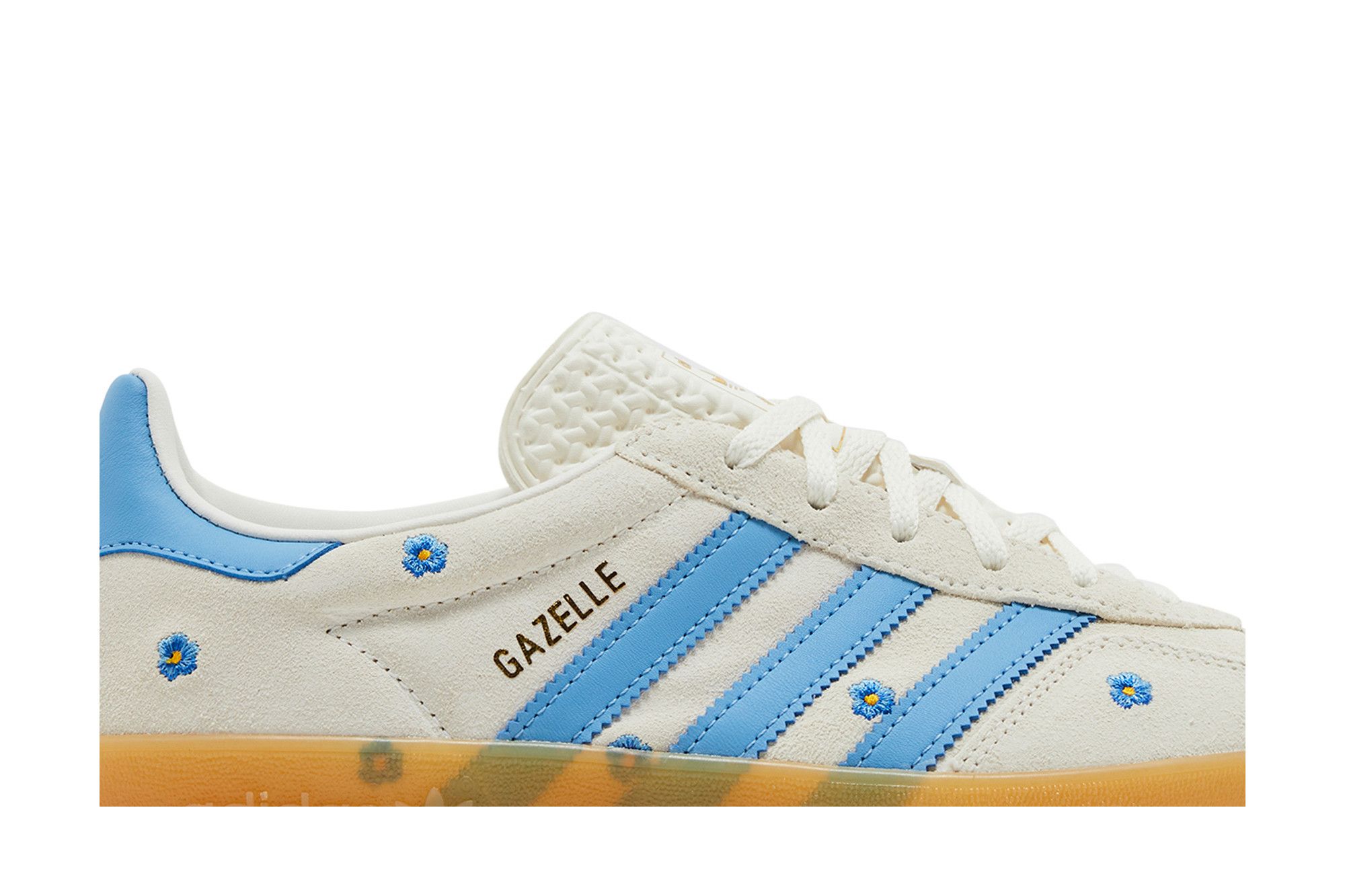Order 愛迪達 Originals GAZELLE INDOOR “花卉/米色/淺藍色” 防滑耐磨輕便 低筒 板鞋 男女同款 灰色