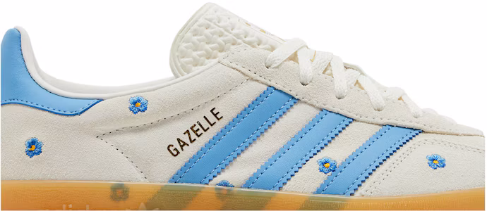 Lookbook 愛迪達 Originals GAZELLE INDOOR “花卉/米色/淺藍色” 防滑耐磨輕便 低筒 板鞋 男女同款 灰色