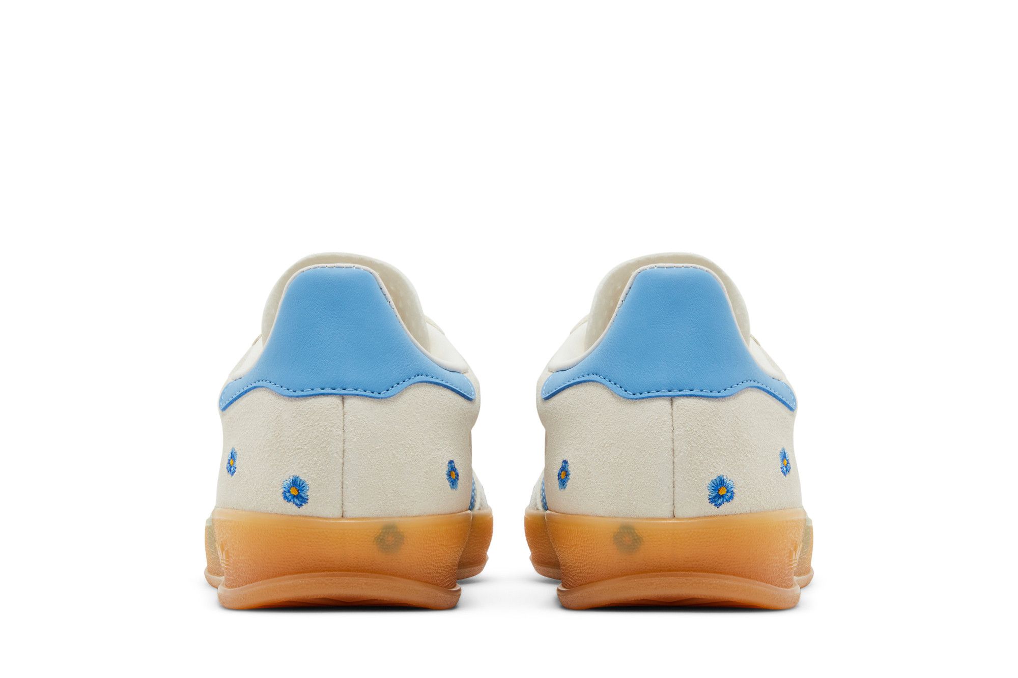 Details for 愛迪達 Originals GAZELLE INDOOR “花卉/米色/淺藍色” 防滑耐磨輕便 低筒 板鞋 男女同款 灰色