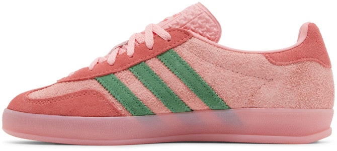 adidas originals GAZELLE INDOOR 舒適百搭 防滑輕便 低幫 板鞋 男女同款 粉綠色 Lookbook adidas originals GAZELLE INDOOR 舒適百搭 防滑輕便 低幫 板鞋 男女同款 粉綠色