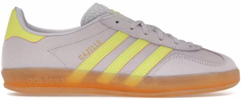 (Women) adidas Gazelle Indoor Silver Dawn Solar Yellow IH5492 (Women) adidas Gazelle Indoor Silver Dawn Solar Yellow IH5492