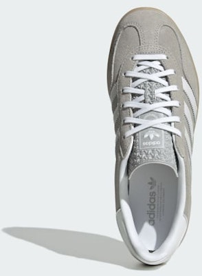 (Women) Adidas Gazelle Indoor Sneakers Grey Two/Cloud White/Gum JQ7008 Order (Women) Adidas Gazelle Indoor Sneakers Grey Two/Cloud White/Gum JQ7008