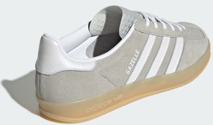 (Women) Adidas Gazelle Indoor Sneakers Grey Two/Cloud White/Gum JQ7008 Purchase (Women) Adidas Gazelle Indoor Sneakers Grey Two/Cloud White/Gum JQ7008
