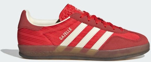 (Women) Adidas Gazelle Indoor Sneakers Red/Better Scarlet/Cream White JS1411 (Women) Adidas Gazelle Indoor Sneakers Red/Better Scarlet/Cream White JS1411