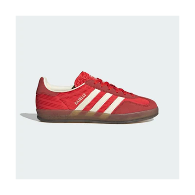 (W) Adidas Gazelle Indoor Sneakers Red/Better Scarlet/Cream White