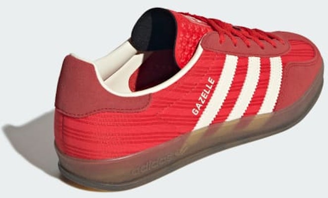 (W) Adidas Gazelle Indoor Zapatillas Rojo/Escarlata/Blanco Crema JS1411 Details for (W) Adidas Gazelle Indoor Zapatillas Rojo/Escarlata/Blanco Crema JS1411