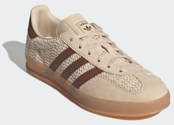 (Women) Adidas Gazelle Indoor Sneakers Sand Strata/Preloved Brown/Gum JS1418 Purchase (Women) Adidas Gazelle Indoor Sneakers Sand Strata/Preloved Brown/Gum JS1418