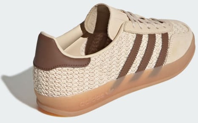 (Women) Adidas Gazelle Indoor Sneakers Sand Strata/Preloved Brown/Gum JS1418 Details for (Women) Adidas Gazelle Indoor Sneakers Sand Strata/Preloved Brown/Gum JS1418