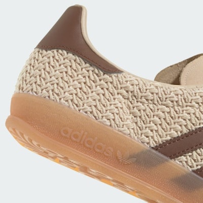 (Women) Adidas Gazelle Indoor Sneakers Sand Strata/Preloved Brown/Gum JS1418 1