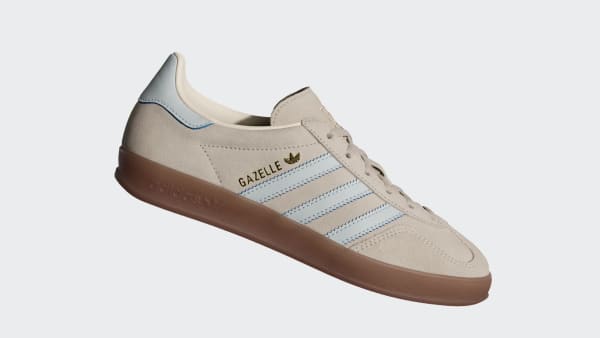 Lookbook (W) adidas Gazelle Indoor Wonder Beige/Halo Blue/Gum Sneakers Pria Wanita JR2432