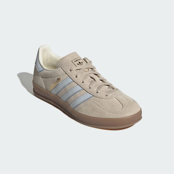 Details for (W) adidas Gazelle Indoor Wonder Beige/Halo Blue/Gum Sneakers Pria Wanita JR2432