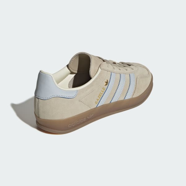 Sizing (W) adidas Gazelle Indoor Wonder Beige/Halo Blue/Gum Sneakers Pria Wanita JR2432