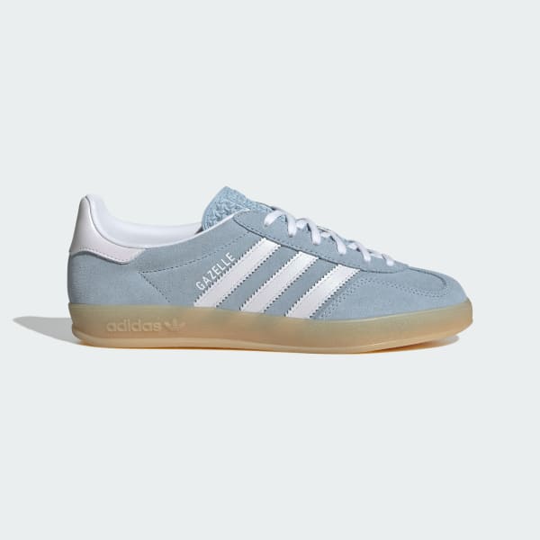 (Women) Adidas Gazelle Indoor Wonder Blue/Cloud White/Gum JQ7009