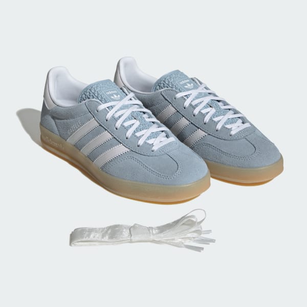 Sizing (W) 阿迪达斯 Gazelle 室内款 奇迹蓝/云白/生胶 JQ7009