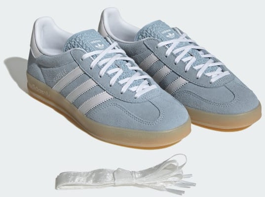 (Women) Adidas Gazelle Indoor Wonder Blue/Cloud White/Gum JQ7009 Sizing (Women) Adidas Gazelle Indoor Wonder Blue/Cloud White/Gum JQ7009
