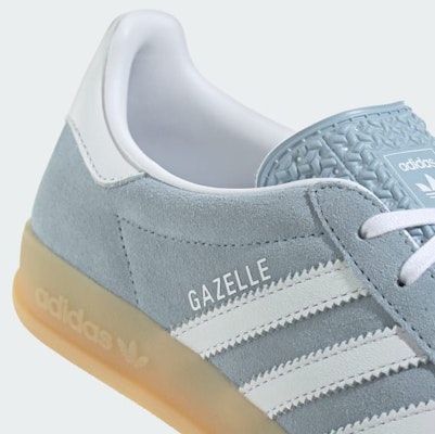 (Women) Adidas Gazelle Indoor Wonder Blue/Cloud White/Gum JQ7009 1