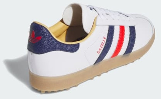 (W) Adidas Gazelle 無釘高爾夫鞋 雲白/深藍/紅 JP7705 Purchase (W) Adidas Gazelle 無釘高爾夫鞋 雲白/深藍/紅 JP7705