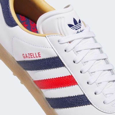 (W) Adidas Gazelle 無釘高爾夫鞋 雲白/深藍/紅 JP7705 Cheap (W) Adidas Gazelle 無釘高爾夫鞋 雲白/深藍/紅 JP7705