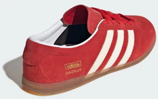 Details for (W) Adidas Gazelle Low Pro Rot/Weiß/Gummi JR5744