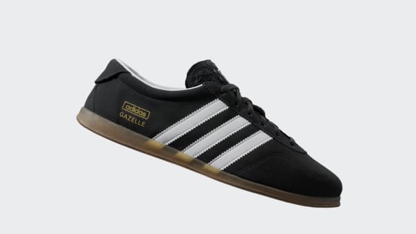 (W) Adidas Gazelle Low Pro Shoes Core Black/Cloud White/Gum 圖 2