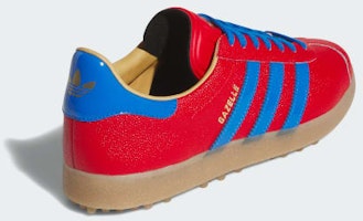 (W) Adidas Gazelle Lux Spikeless Golf Shoes Merah/Blue Bird/Gum JQ7720 Purchase (W) Adidas Gazelle Lux Spikeless Golf Shoes Merah/Blue Bird/Gum JQ7720