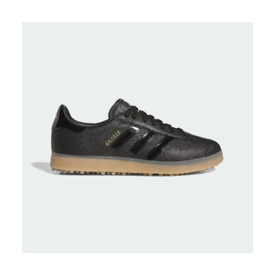 Adidas Gazelle Luxe Spikeless Golf Shoes Core Black/Core Black/Gum
