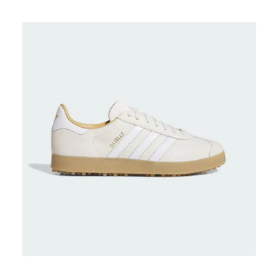 Adidas Gazelle Luxe Spikeless Golf Shoes Chalk White/Cloud White/Gum