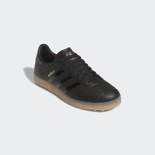 Shop (W) Adidas Gazelle Luxe 無釘高爾夫鞋 黑色/黑色/橡膠色 JI4157