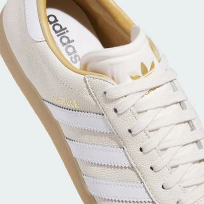 阿迪达斯 Gazelle Luxe 无钉高尔夫鞋 白色/云白/棕色 JI4156 Cheap 阿迪达斯 Gazelle Luxe 无钉高尔夫鞋 白色/云白/棕色 JI4156
