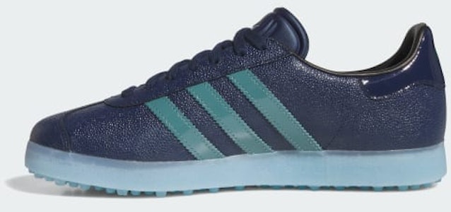 阿迪达斯Gazelle Luxe无钉高尔夫鞋 夜靛蓝/经典青绿/澄澈蓝 JI4158 Details for 阿迪达斯Gazelle Luxe无钉高尔夫鞋 夜靛蓝/经典青绿/澄澈蓝 JI4158