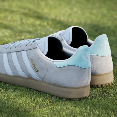 (W) 아디다스 가젤 스파이크리스 골프화 초크 화이트/클라우드 화이트/클리어 민트 HP7075 2