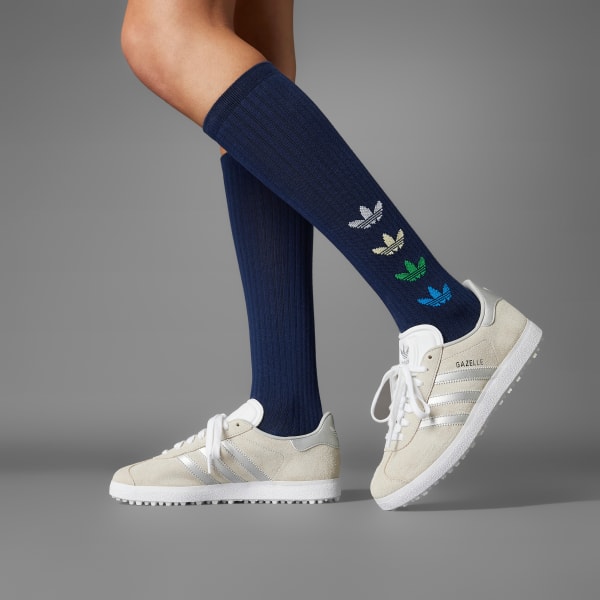 Order (W) Adidas Gazelle 無釘高爾夫鞋 白水晶/銀色金屬/灰色二號 JI3942