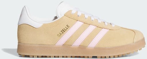 (Women) Adidas Gazelle Spikeless Golf Shoes Ice Tangerine/Clear Pink/Cloud White JR4471 (Women) Adidas Gazelle Spikeless Golf Shoes Ice Tangerine/Clear Pink/Cloud White JR4471