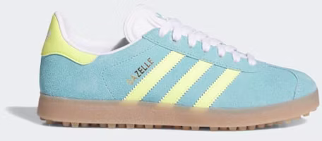 (Women) adidas Gazelle Spikeless Golf Shoes Mint/Pure Lemon/Gum KK2852 (Women) adidas Gazelle Spikeless Golf Shoes Mint/Pure Lemon/Gum KK2852