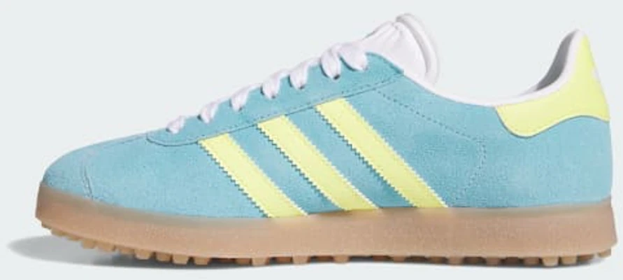 (W) adidas Gazelle Spikeless Golf Mint/Lemon Tulen/Gum Kasut Golf KK2852 Details for (W) adidas Gazelle Spikeless Golf Mint/Lemon Tulen/Gum Kasut Golf KK2852