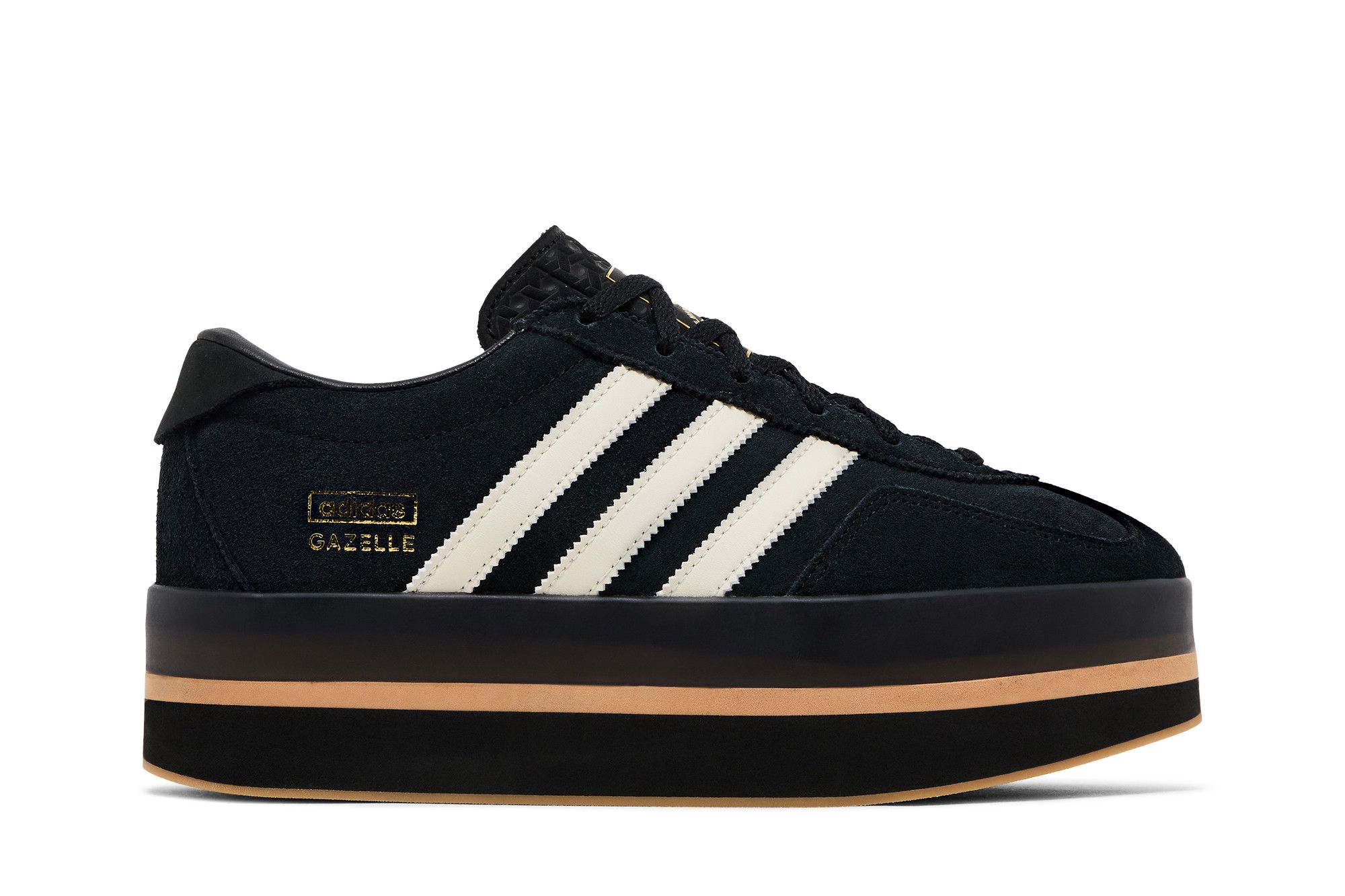 (Women) adidas Gazelle Stack 'Black Cream Gum' JS0239