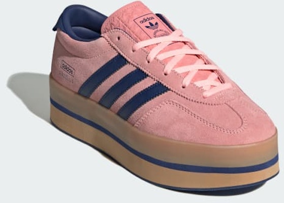 (Women) Adidas Gazelle Stack Glow Pink/Victory Blue/Gum JS3926 Shop (Women) Adidas Gazelle Stack Glow Pink/Victory Blue/Gum JS3926