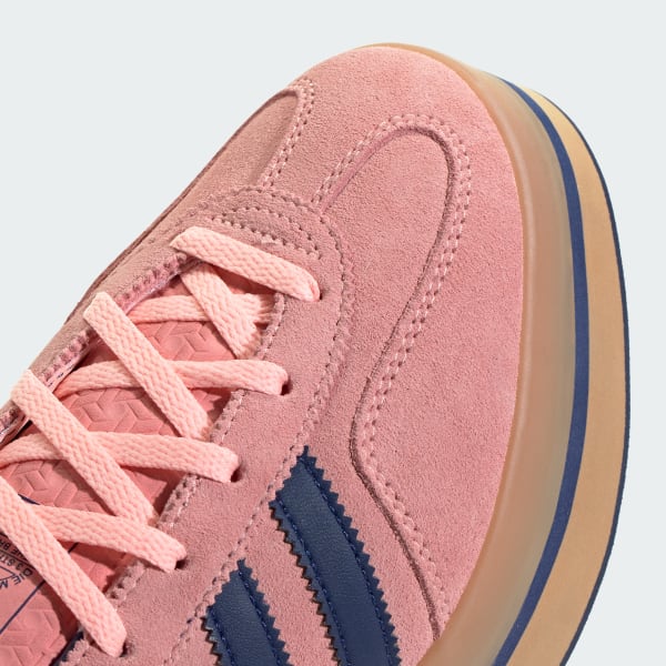 Cheap (Women) Adidas Gazelle Stack Glow Pink/Victory Blue/Gum JS3926