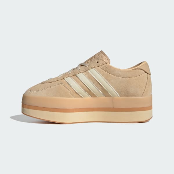 Sizing (W) Adidas Gazelle Stack Sand Strata/Gum/Putih Cream JQ7666