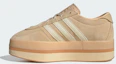 Sizing (W) Adidas Gazelle Stack Sand Strata/Gum/Putih Cream JQ7666