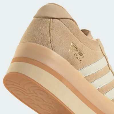 (W) Adidas Gazelle Stack Sand Strata/Gum/Putih Cream JQ7666 1