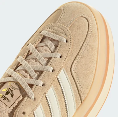 (W) Adidas Gazelle Stack Sand Strata/Gum/Putih Cream JQ7666 2