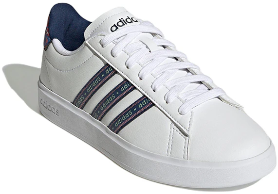(W) adidas Grand Court 2.0 ''Bianco Mystery Blue'' GW7111 Lookbook (W) adidas Grand Court 2.0 ''Bianco Mystery Blue'' GW7111
